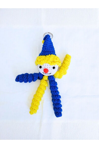 rmys Fan Themed Amigurumi Clown Keychain (18 cm)