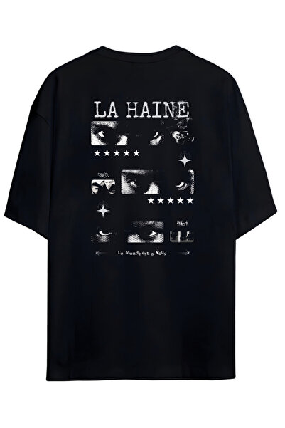 Grafftee Clothing تي شيرت La Haine مصمم خصيصًا من القطن الفاخر للجنسين