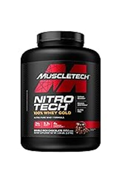 Nitro Body Builder 100% Whey Protein, 25g Protein, BCAAs, Glutamine, Digestiv...