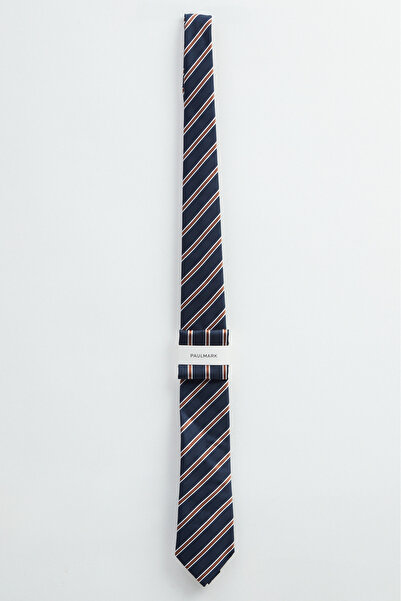PAULMARK Men's Stripe Patterned Tie