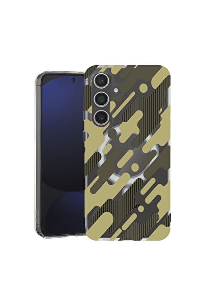 bestcase Husă pentru Samsung Galaxy A36 cu design camuflaj verde, TPU anti-șo...