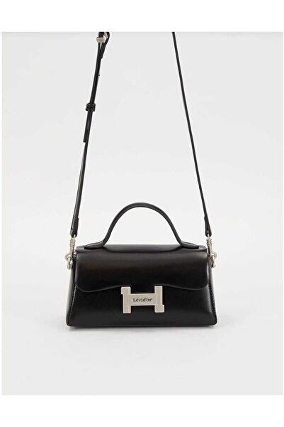 Levidor Leather and Chain Handle Bag with Cover