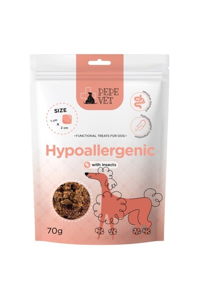 PAKA ZWIERZAKA PEPE VET Hipoalergenic Insecte 70g