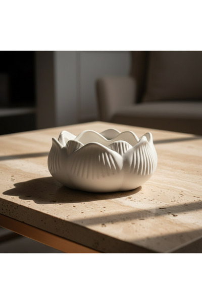 CANSEB Elegance Premium - 8cm - Lotus Çiçeği Mumluk