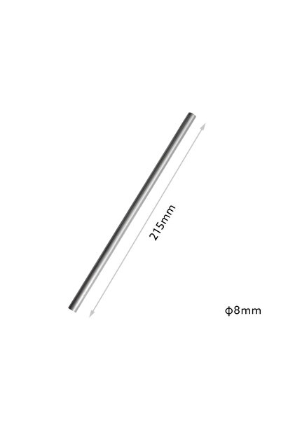 Choice 8X215mm Pure Titanium Straw Reusable Metal Drinking Straw Portable Lig...