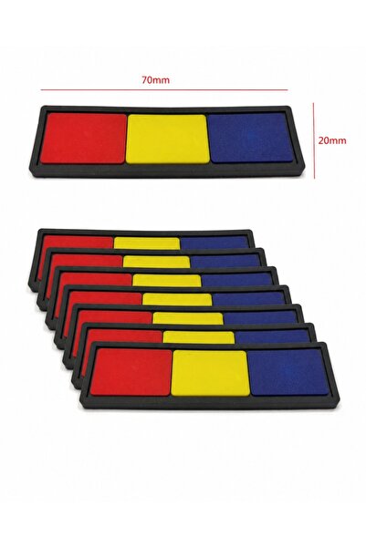 Maxrom Set de 10 patch-uri cu emblema drapelului României 70x20mm MAPN MAI EM...