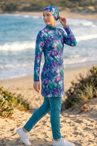 Nilmay mayo Women's Boneli Hijab Swimsuit with Tights