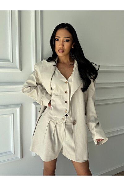 CC STORE ELLERY KISS oversized jacket, linen, oversized shoulders