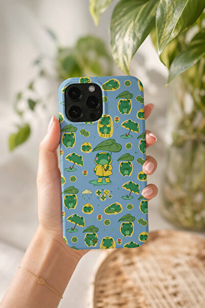 KILIFOLOG iPhone 11 Pro Max Uyumlu Lansman Silikon Kurbağa Desenli Darbe Emic...