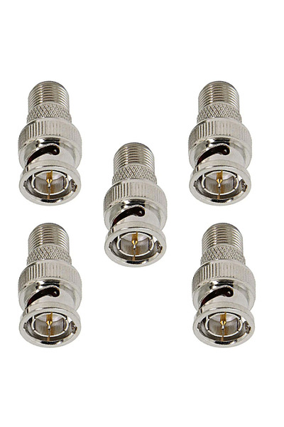 Choice 5PCS BNC-F-Type 5PCS BNC Male to F-Type Female Jack Coax Adapter for C...