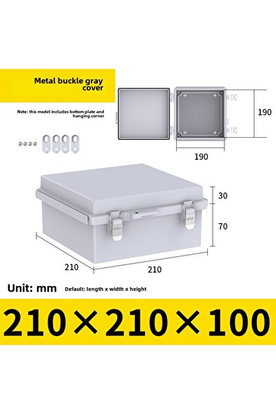 Choice1 210x210x100 Waterproof IP66 Grey/Transparent cover Housing Power junc...