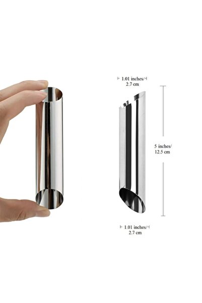 Choice5 10pcs A 5/10pcs Kitchen Stainless Steel Baking Cones Horn Pastry Roll...