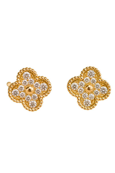 Pursehuit Златисти обеци, неръждаема стомана, 18К позлатени, Carmina C3