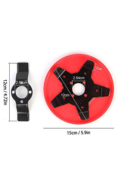 Choice red Universal Brush Cutter Blade Trimmer Head Metal Blades Trimmer Gar...