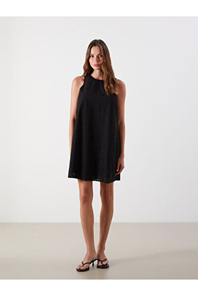 LC Waikiki Crew Neck Mini Dress
