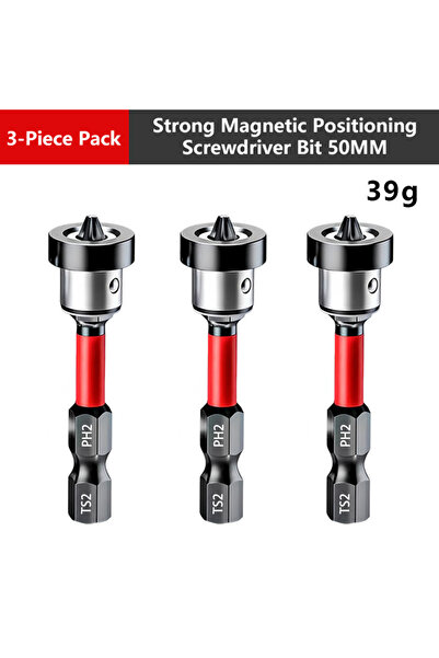 Choice 3pcs Magnetic Positioning Screwdriver Bits S2 Drywall Screw for Plaste...