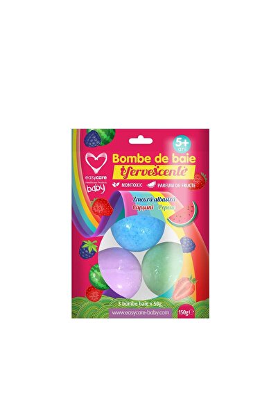 easycare Bomba de baie efervescentă pentru copii cu aromă de fructe 3x50g