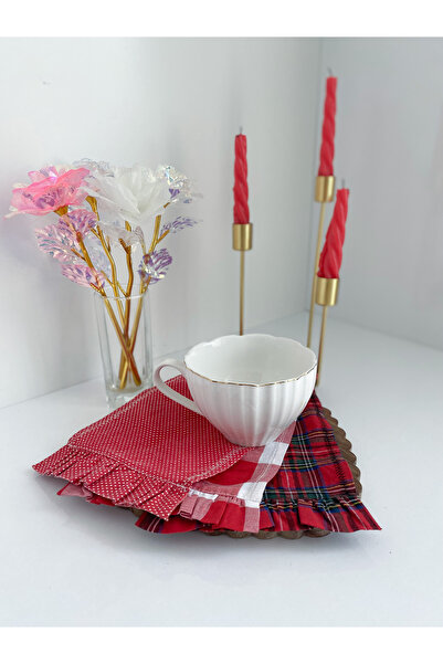 KAYA HOME DECOR YILBAŞI KAHVE SUNUM PEÇETESİ