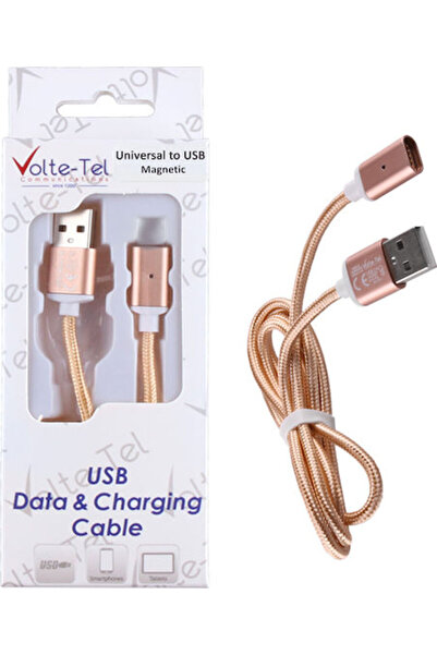 Other VOLTE-TEL USB ΚΑΛΩΔΙΟ ΦΟΡΤΙΣΗΣ & ΔΕΔΟΜΕΝΩΝ ΜΑΓΝΗΤΙΚΟ ΠΛΕΚΤΟ VCD08 2.4A ...