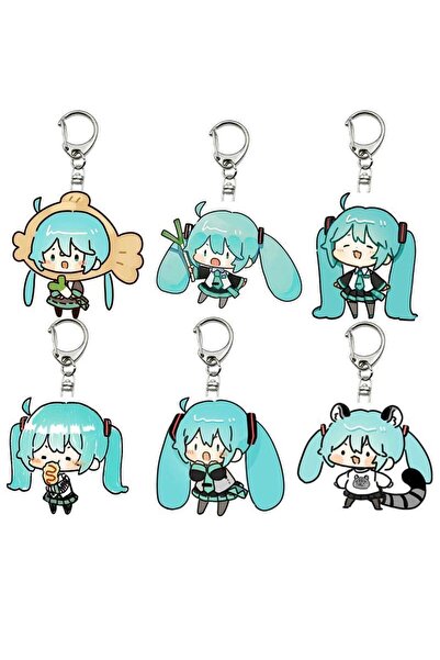 Choice Bandai 6PCS HOT Animation Peripheral Key Chain Girl Cute Creative Key ...