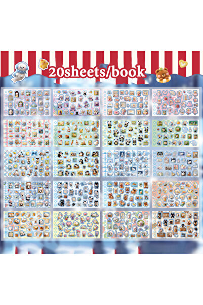 Choice S31387-2 Mr.Paper 20 ورقة/كتاب، كتاب ملصقات PET حلزوني من سلسلة ستاري ...