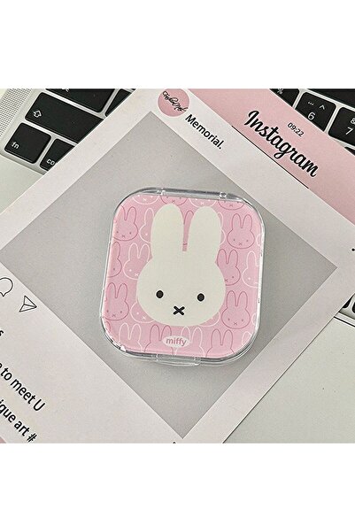 Choice Miffy-B Miffy Cartoon Rabbit Contact Lens Case Storage Box with Mirror...