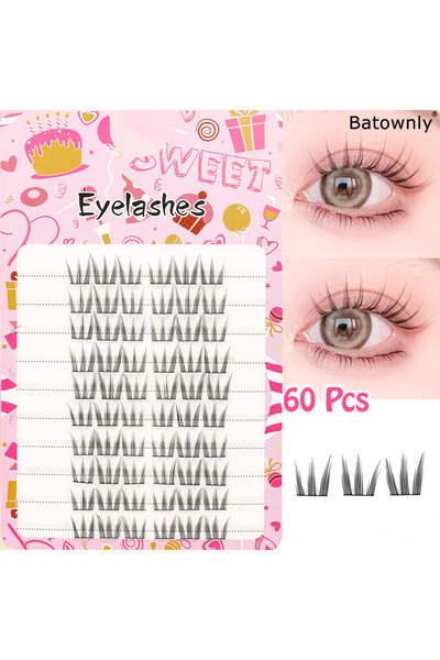 Choice SHR-2506 Lash Cluster Dense Model False Eyelashes 60/80 Clusters Soft ...