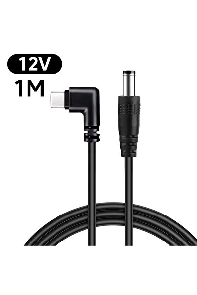 Choice 1 متر 12 فولت 90 °   كابل USB نوع C إلى DC 5.5x2.5 ملم بزاوية 90 درجة ...