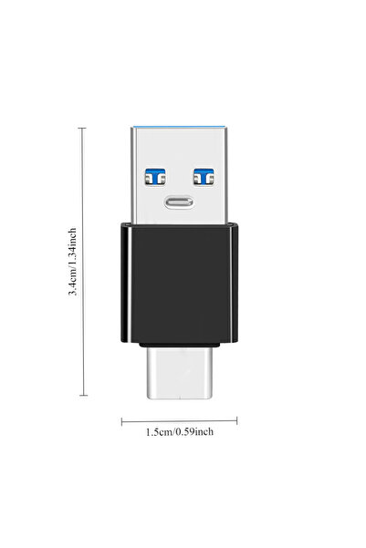 choice2 محول USB من النوع C إلى USB A ذكر، محول OTG USB-C إلى USB A ذكر لأجهز...