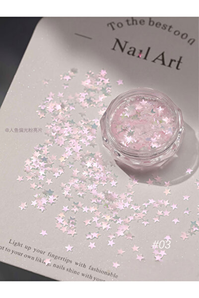 Choice4 03 1/6 piece pink cherry blossom glitter nail art, heart glitter nail...