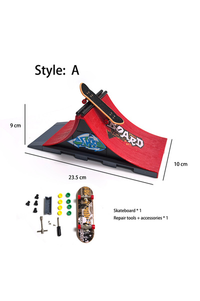 Choice Style-A DIY أجزاء منحدر لسكيت بورد الأصابع، مجموعة مكونات ملعب سكيت بو...