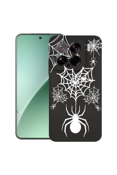 bestcase ¬Æ Husa pentru Xiaomi 15, Spider Web, Slim Silicon 0.8MM, Antisoc, P...