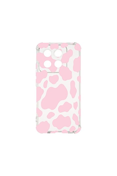 bestcase Husa pentru Xiaomi 14T, BestCase¬Æ Anti Shock 1.5MM, Pink Cow, Rezis...