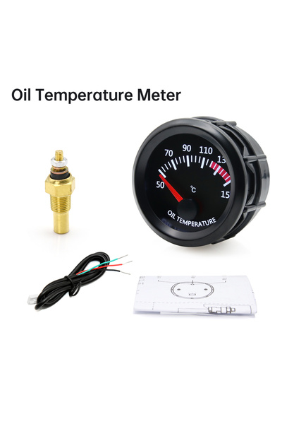 Choice7 Oil Temp 52mm Water Temp/Oil Temp/Voltmeter/Oil Press BAR PSI /Vacuum...