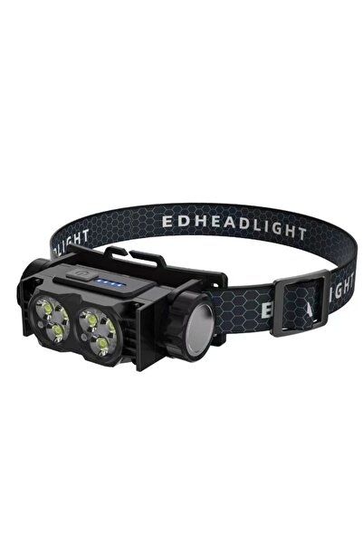 Choice Black LED Rechargeable Headlight Magnetic Camping Head Lamp With Headb...