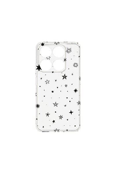 bestcase Husa pentru Xiaomi 14T, BestCase¬Æ Clear Silicon 2MM, Stars, Antisoc...