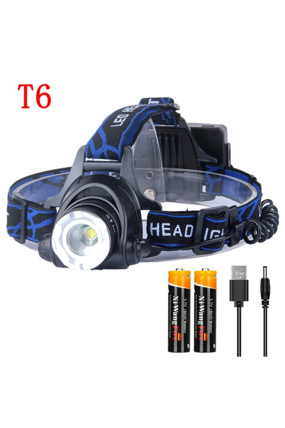 Choice1 مصباح أمامي LED قوي قابل لإعادة الشحن من نوع Heinast 1 مع بطارية، قاب...