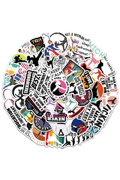 Choice 50pcs 50Pcs Cool Taekwondo Kung Fu Graffiti Waterproof Stickers Creati...