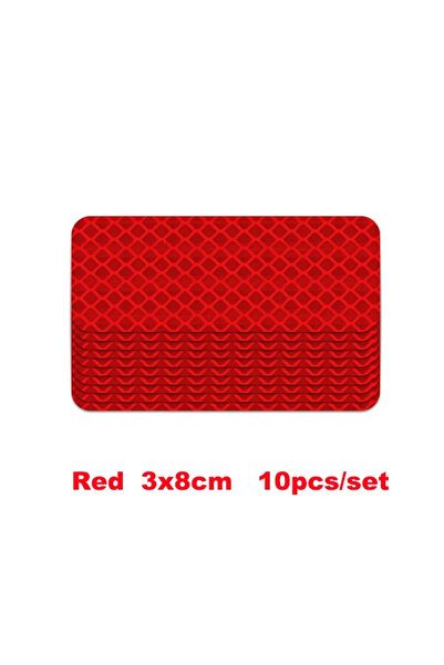 Choice8 Red 10pcs 10/20/30/50pcs Bumper Reflective Stickers Reflective Warnin...