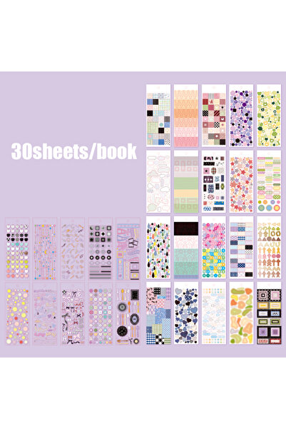 Choice S30523-2 Mr. Paper كتاب ملصقات لوحة الألوان 30 قطعة - مستلزمات الحرف ا...