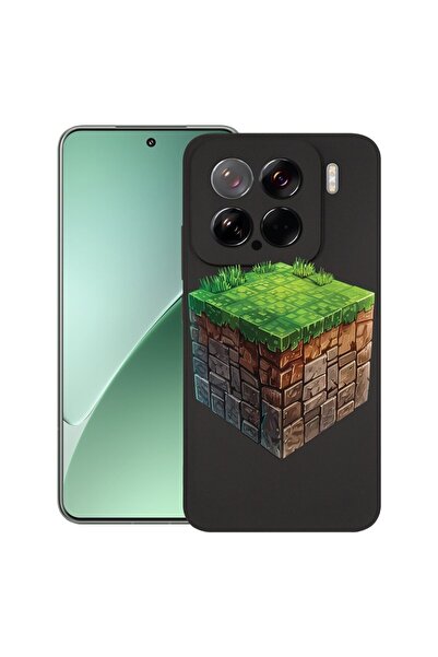 bestcase ¬Æ Husa pentru Xiaomi 15, Minecraft World, Slim Silicon 0.8MM, Antis...