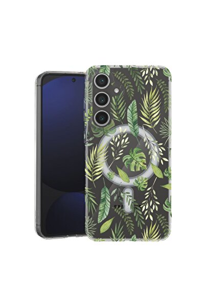 bestcase Husă pentru Samsung Galaxy A56 cu design cu frunze verzi, TPU anti-ș...