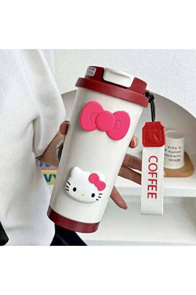 Choice MINISO 500ml A Cartoon Cute Hello Kitty Cup Portable Student New Water...