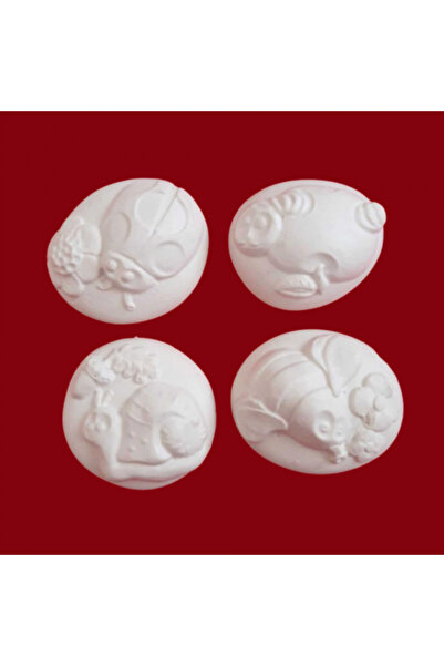 CREATIVITATEPLUS Set 4 figurine din ipsos Insecte, 6x5cm