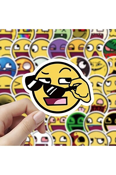 Choice 100 قطعة من ملصقات إبيك فيس: ملصقات إبداعية تجريدية غريبة الطابع على ش...
