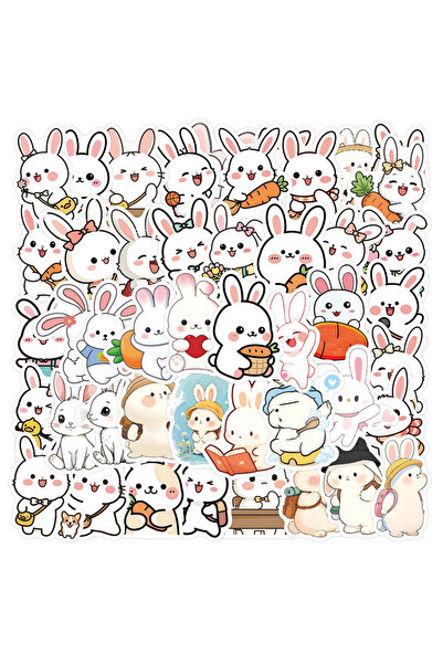 Choice1 60PCS 60/120PCS Cute Animal Series Rabbit Graffiti Stickers Luggage W...