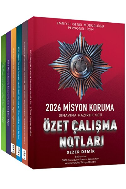 Yazarın Kendi Yayını Sezer Demir 2026 Misyon Koruma Sınavı Hazırlık Seti Konu...