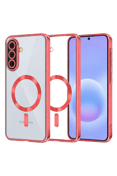 Techsuit Калъф за Samsung Galaxy A57 5G, Луксозен кристален MagSafe, противоу...