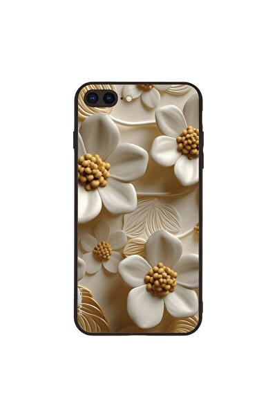 Sonique Θήκη 3D Flower Series για Apple iPhone 7 Plus / iPhone 8 Plus Λευκό