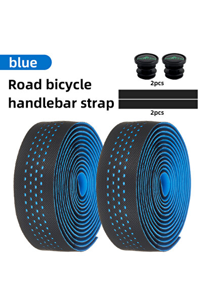 choice2 Blue MOTSUV Road Bike Handlebar Tapes Shock-Absorbing Cycling PU EVA ...